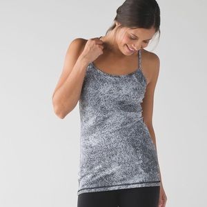 Lululemon Power Y Luon Spray Jacquard White Black
